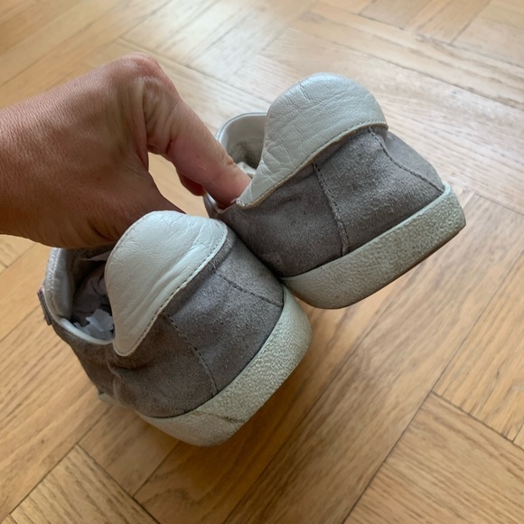 Zara - Grey Leather Sneakers - size 8/39 - Picture 5 of 12